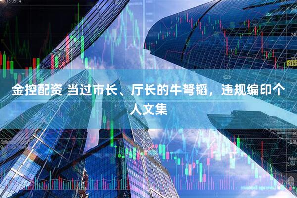 金控配资 当过市长、厅长的牛弩韬，违规编印个人文集