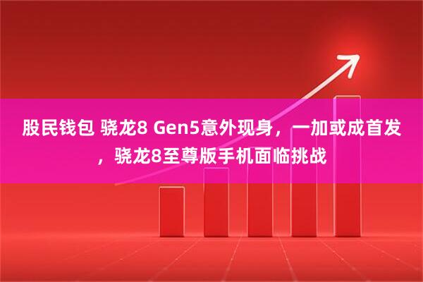 股民钱包 骁龙8 Gen5意外现身，一加或成首发，骁龙8至尊版手机面临挑战